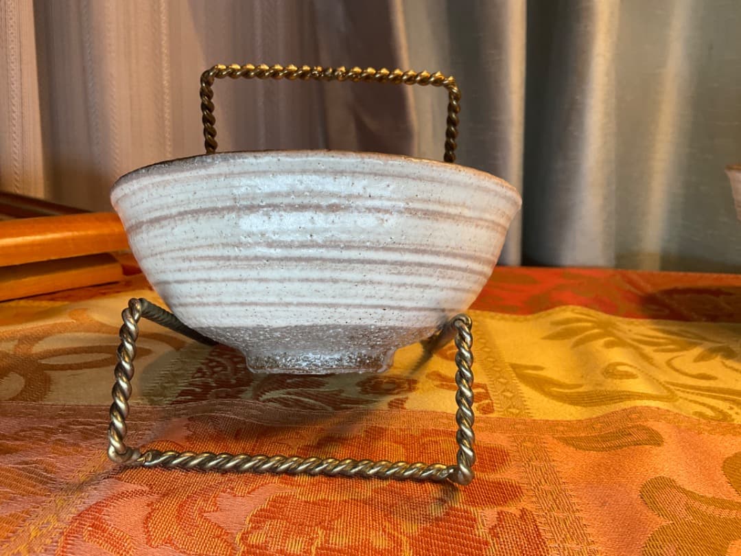 三島手　碗(小) 美しい白象嵌　金海窯