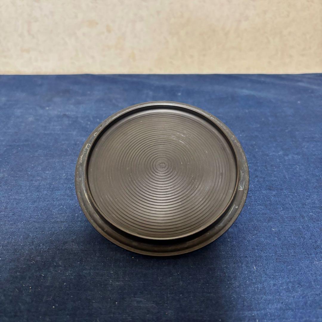 人間国宝浄清造 風炉 茶釜 電熱器 唐銅朝鮮風炉釜 野々田電熱器 敷板 茶道具