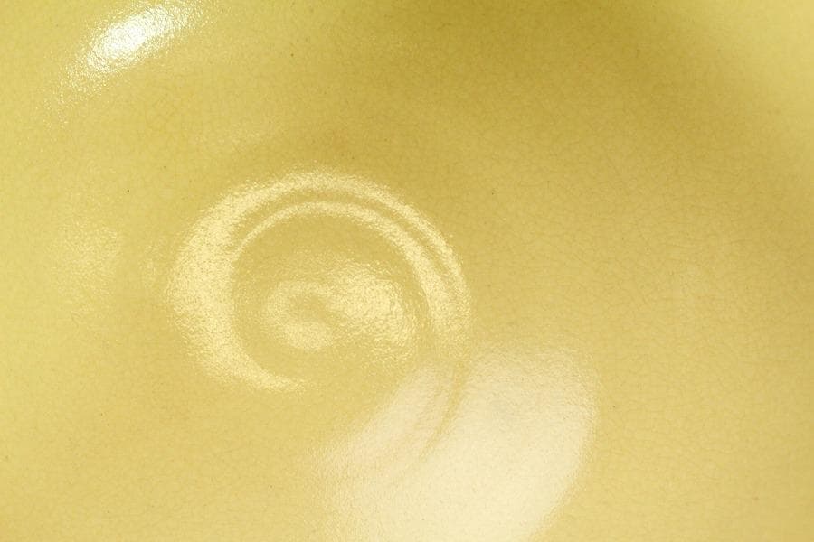 茶道具 清水焼 色絵 波松絵 茶碗 在印(A603)