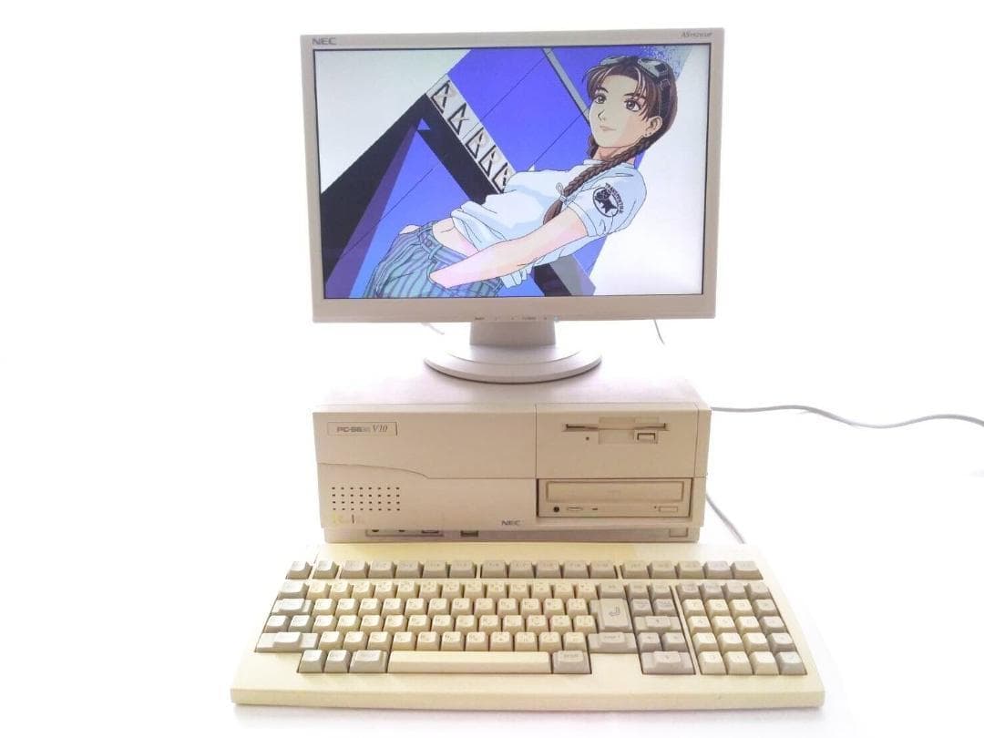 NEC PC-9821 V10 MSDOS CFカードパソコン 本体 フルメン