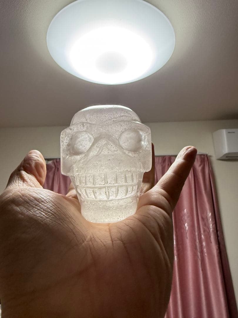 超大　高品質水晶彫り髑髏　インテリア アクセサリー 限定一点　本物保証　送料無料