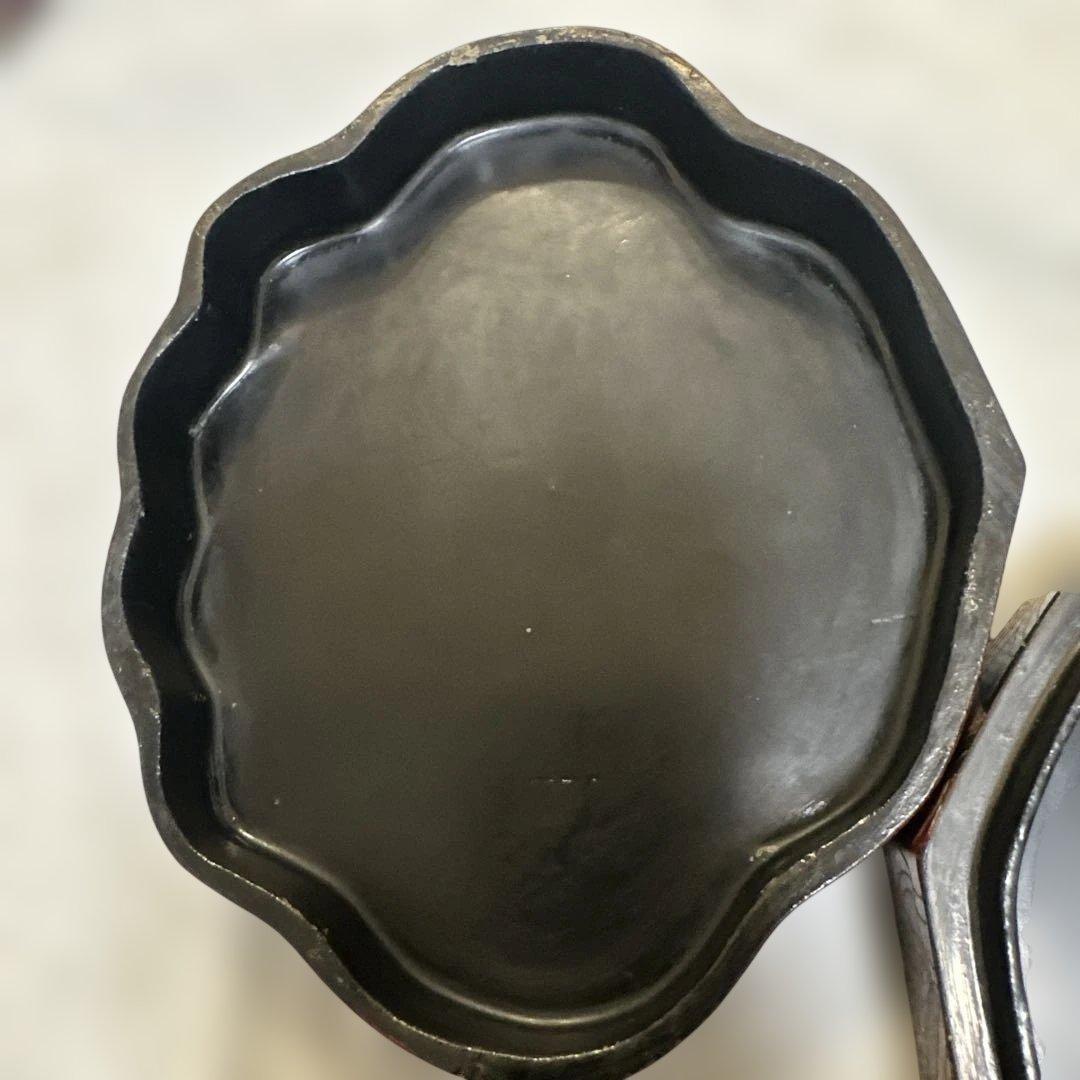 中国 清時代 インテリア　漆器 重箱 鹿と鳥のデザイン