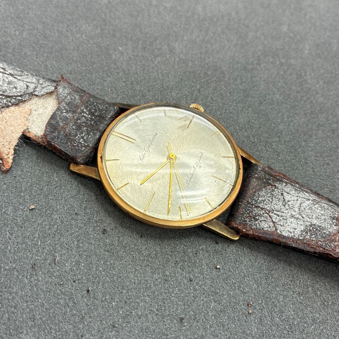 SEIKO ゴールドフェザー Gold Feather 14K GF 稼働品