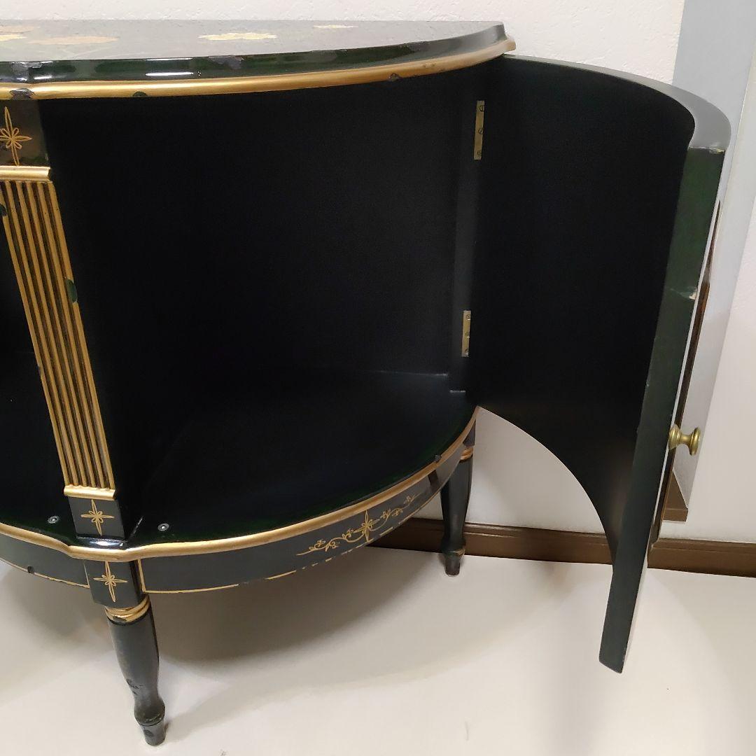 シノワズリ様式 ハンドペイント コンソール キャビネット 飾り棚 サイドボード