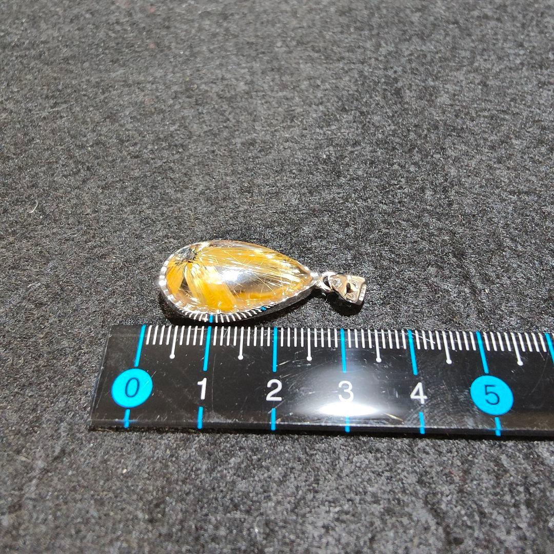 4 ルチルクォーツ　太陽ルチル　ルチルクォーツ　ペンダント　金運　財運　風水