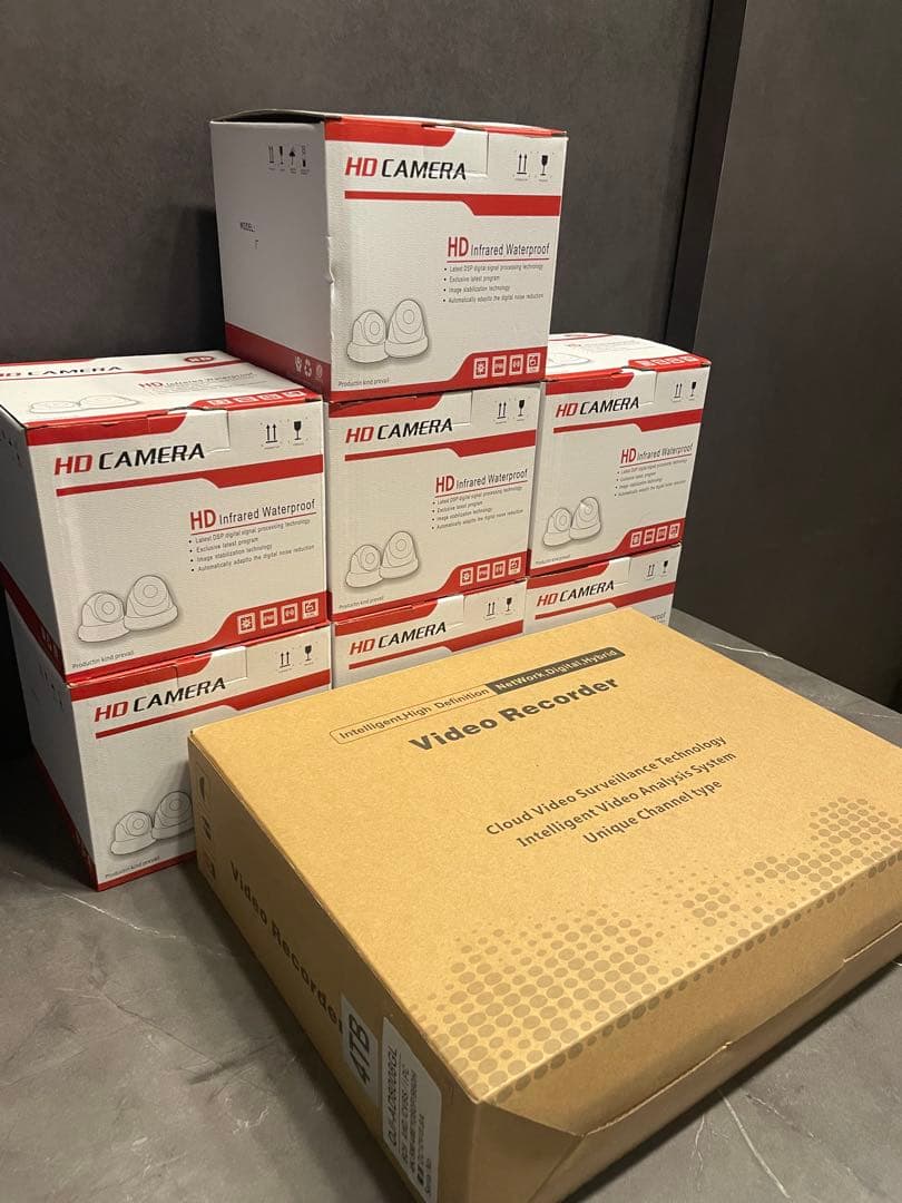 ZOSI ゾシ 防犯カメラ 7個 レコーダーセット 4K 800万画素 AI検知