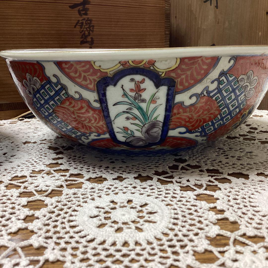 k17 古い伊万里焼　錦手　鉢　2入り