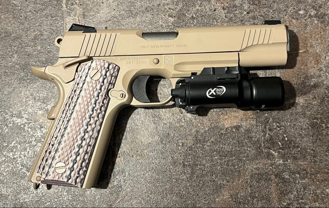 東京マルイ製M45A1 ガスガンハンドガン（マガジンなし・レプリカホルスター付き