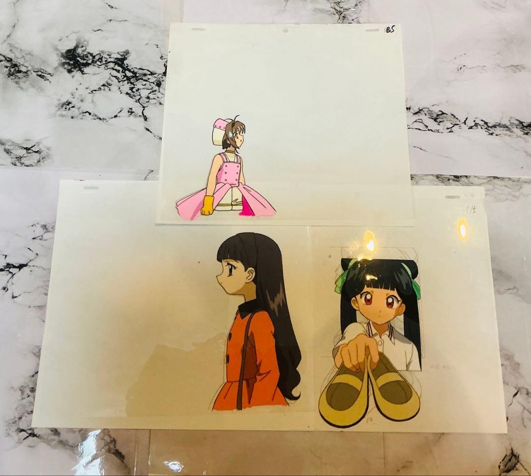 カードキャプターさくら　セル画　さくらちゃん　知世ちゃん　苺鈴ちゃん　3枚セット