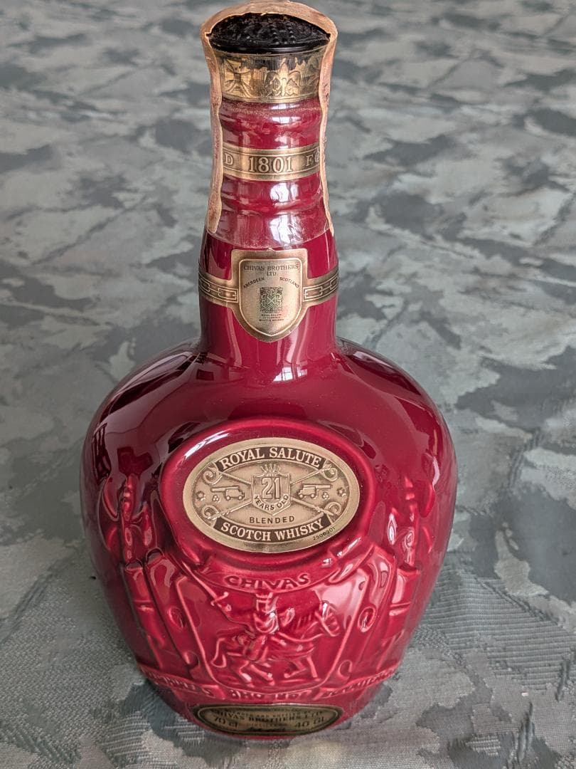 【未開栓美品】 Salute ロイヤルサルート21年赤ボトルウイスキー