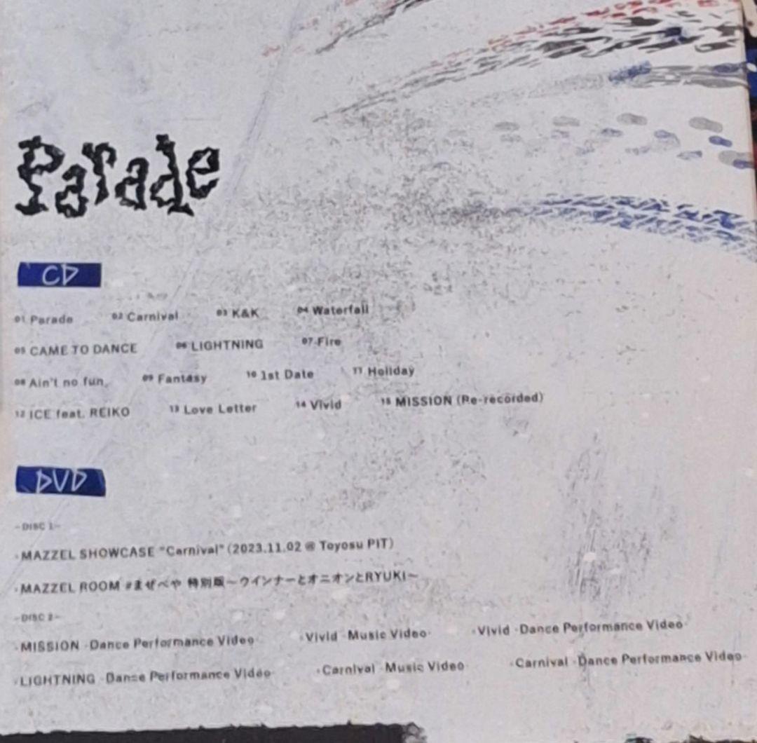 う*★様 MAZZEL Parade MUZEUM盤