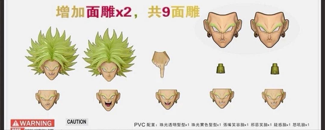 DKO KONG用　ブロリー　アップグレードパーツ　ヘッド　ドラゴンボール