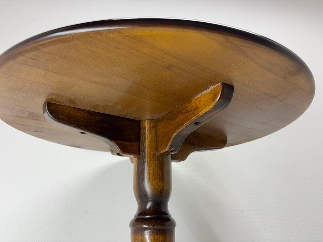 カリモク karimoku コロニアル ウォルナット 丸テーブル サイドテーブル