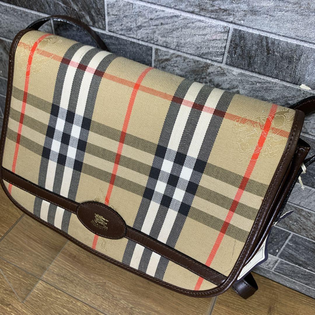 希少 タグ付き　オールド　BURBERRYS　ノバチェック　ショルダーバッグ