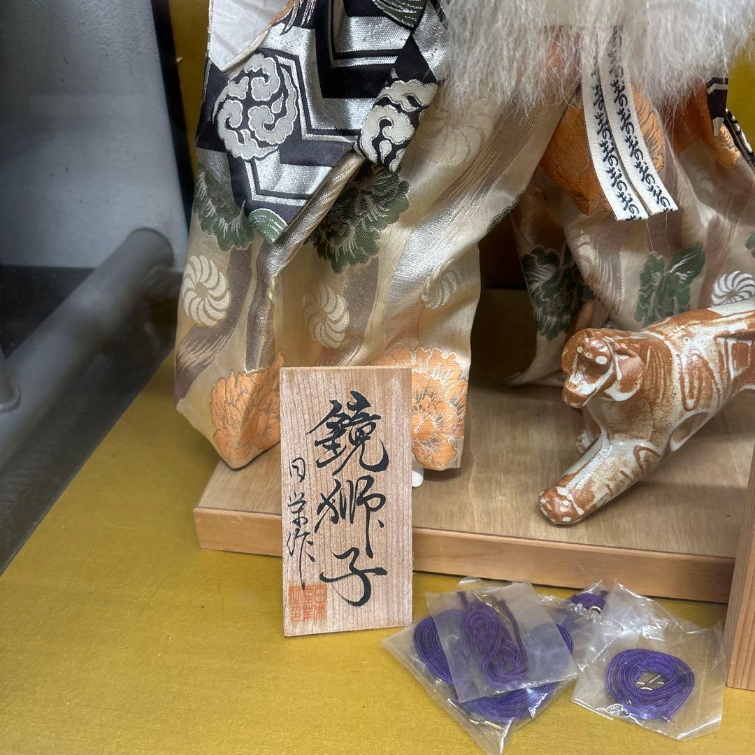 鏡獅子　歌舞伎人形