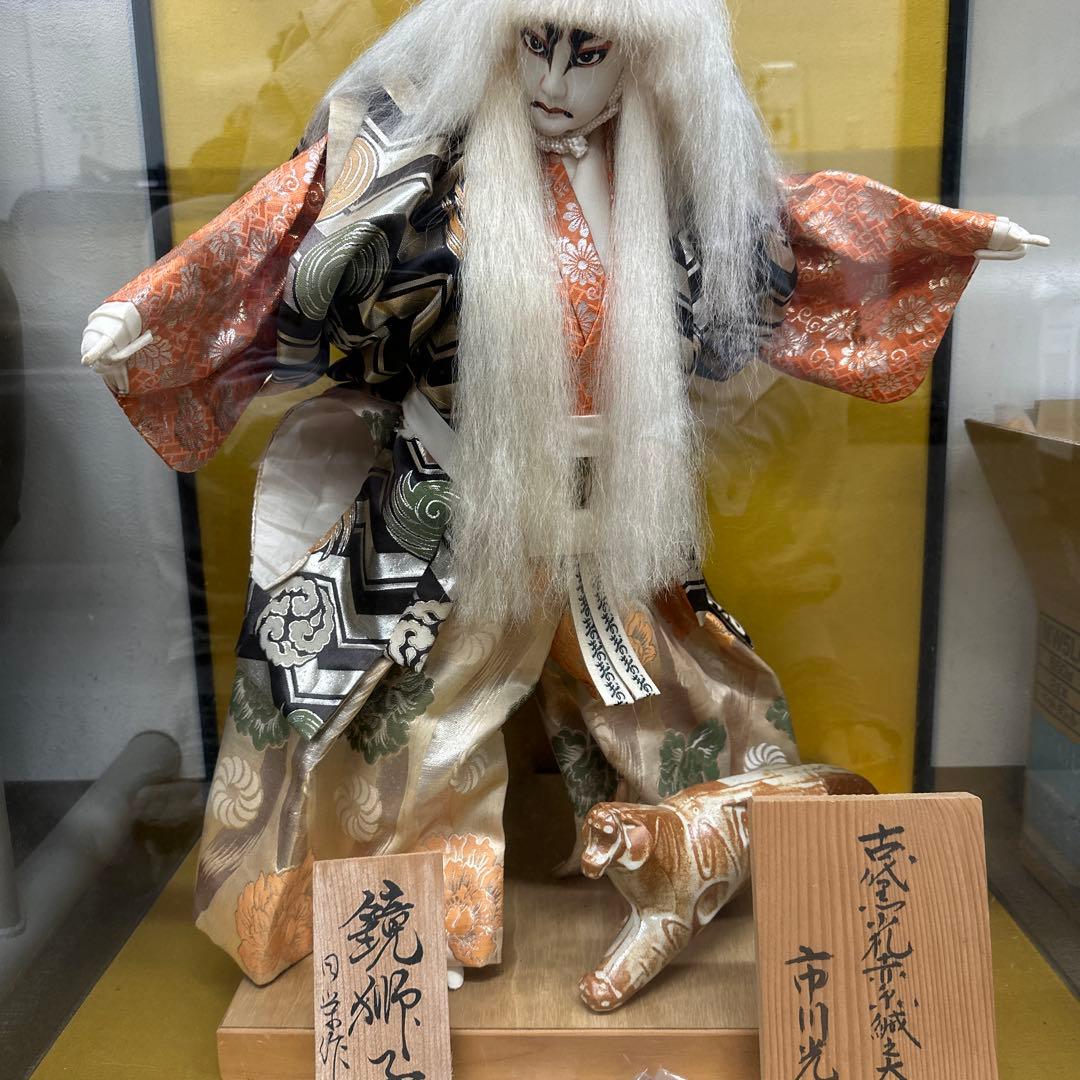鏡獅子　歌舞伎人形