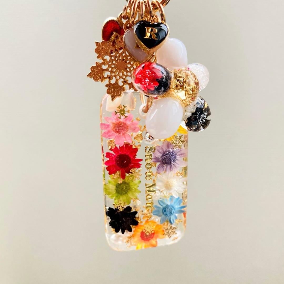 タカママページ　Man名入れレジンキーホルダーバッグチャーム