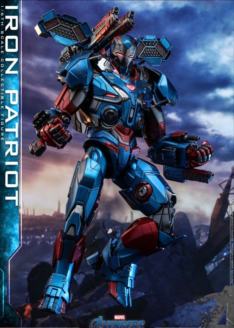 HOTTOYS ムービーマスターピース　アイアンパトリオット　エンドゲーム版