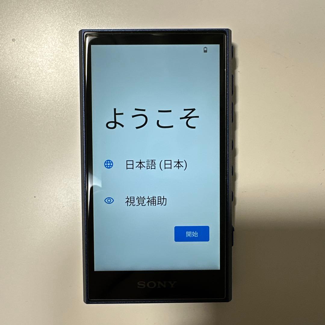 ウォークマンNW-A306 オーディオプレイヤー　ブルー　純正シリコンケース付属