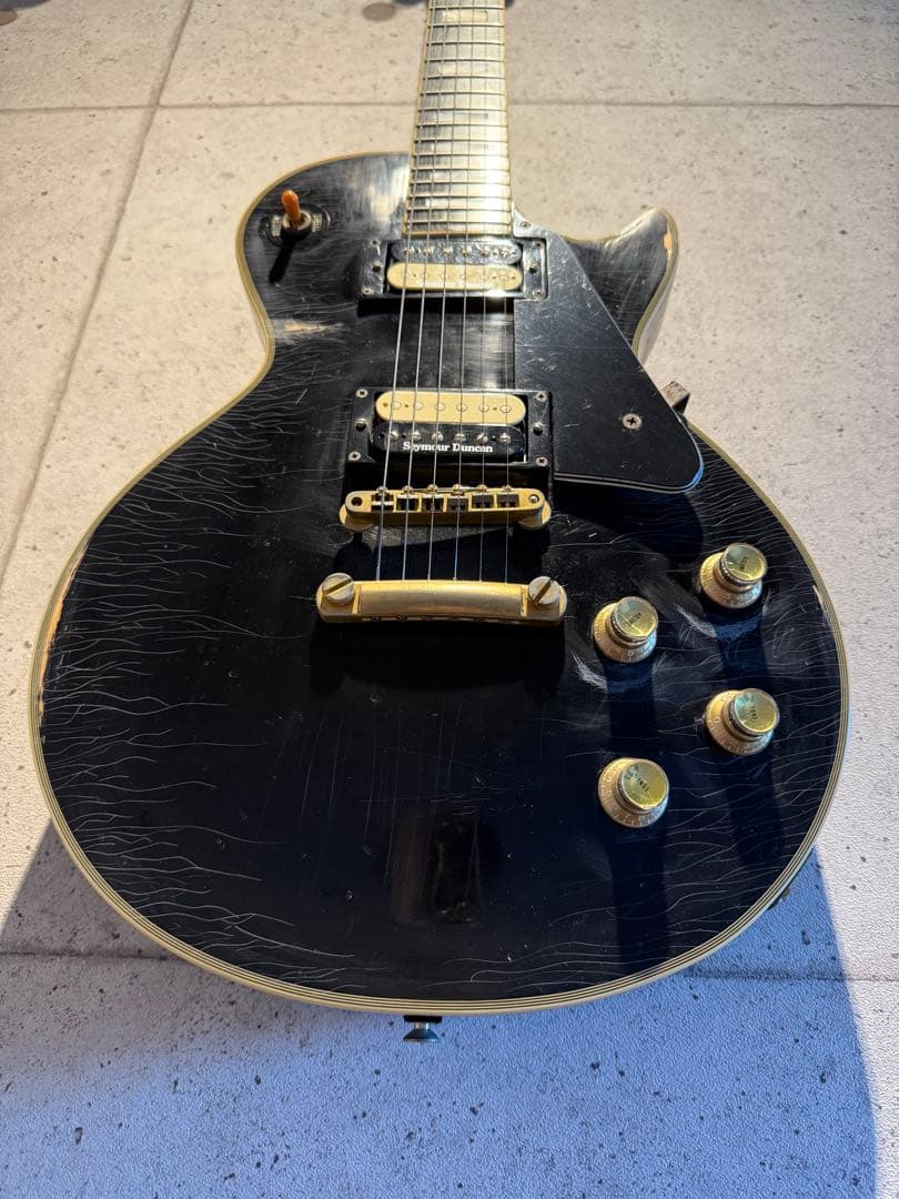 GRECOレスポールカスタム　ブラックビューティー