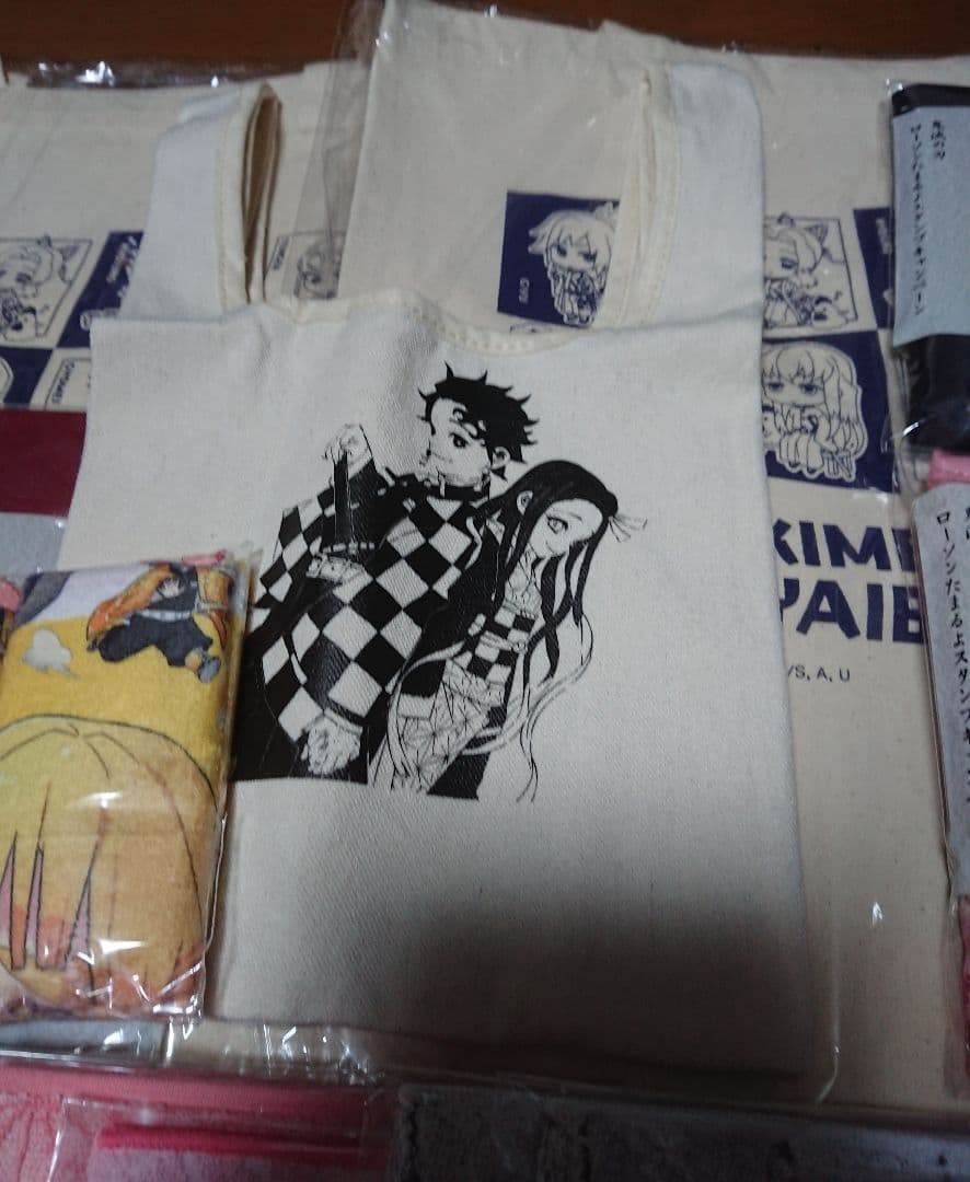 鬼滅の刃 トートバッグ エコバッグ タオルハンカチ 21点まとめ売り