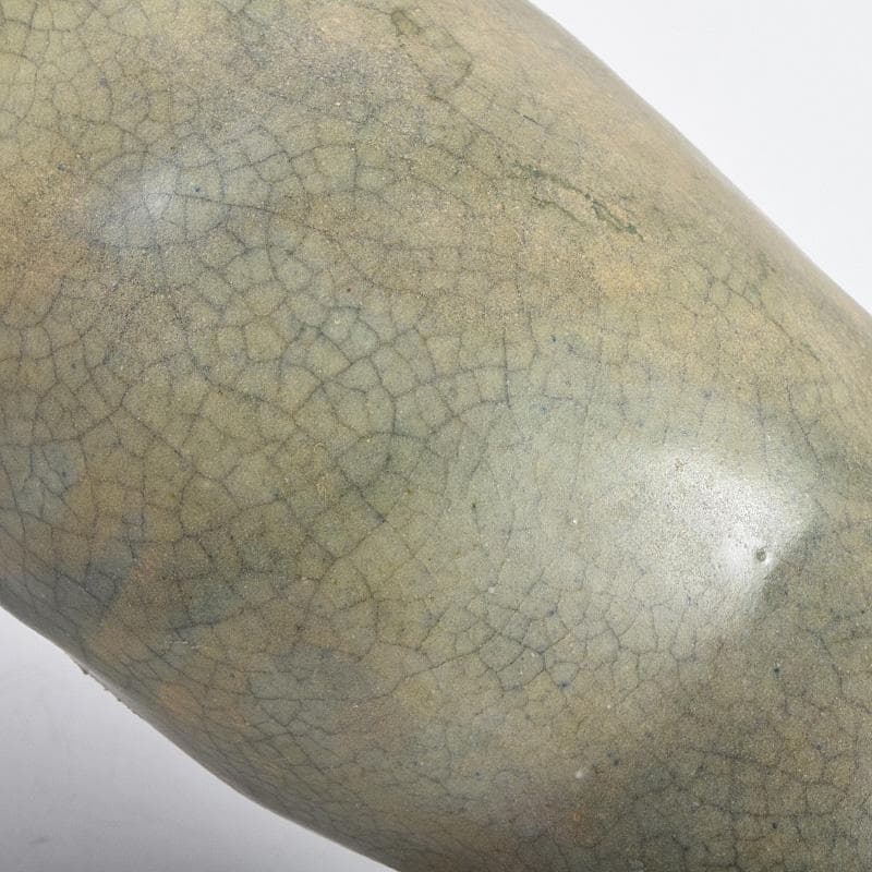 中国　龍泉窯　青磁　神獣　牛　置物　C　R9319