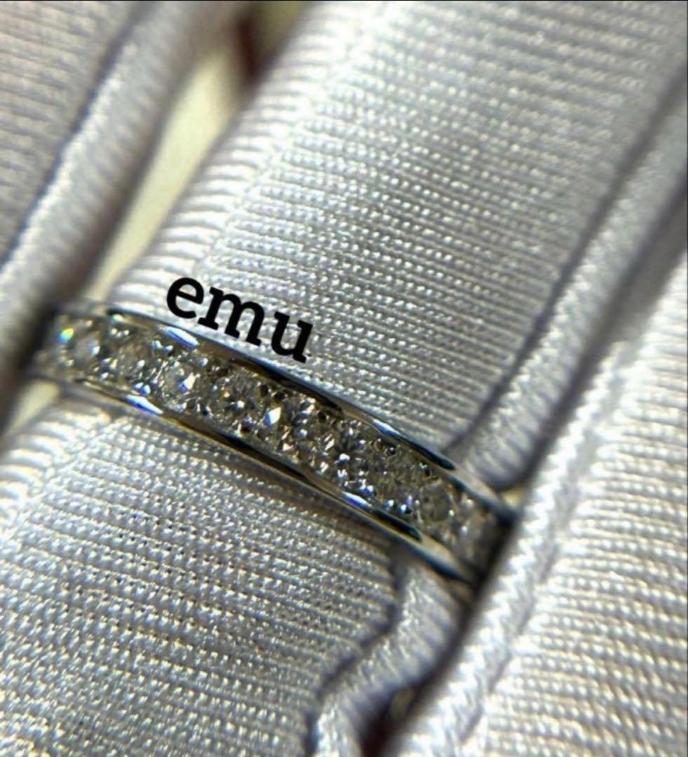 とむ様 / 最高級モアサナイト / フルエタニティリング / レール留め