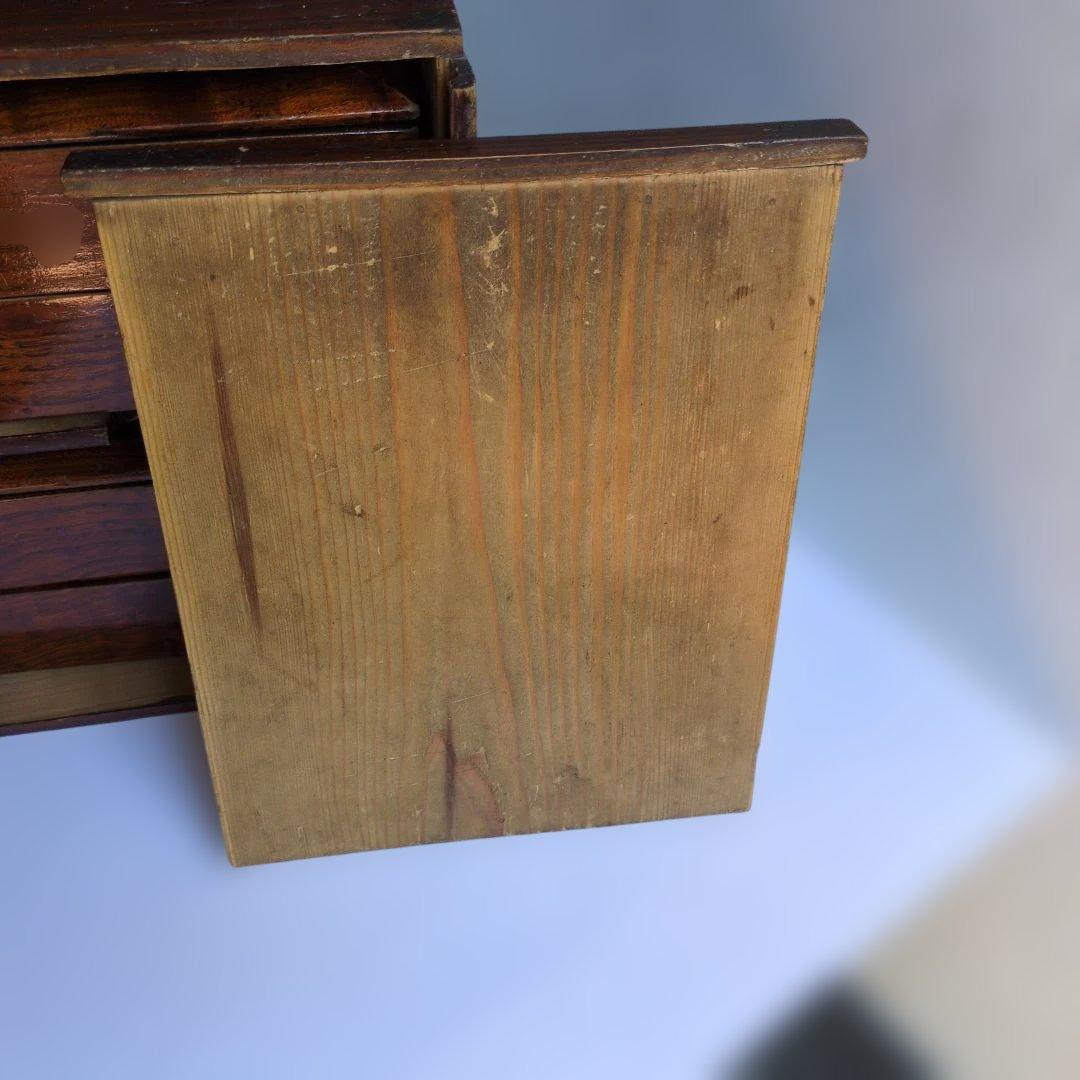 骨董品　訳あり　昔のオカモチ？木製収納箱