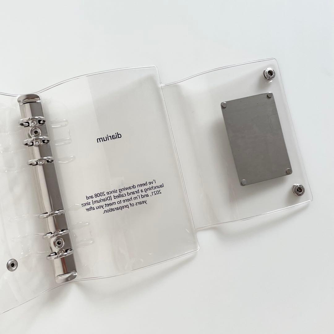 希少　レア　韓国　貯金　バインダー　カバー　A6 pvc diarium メタル