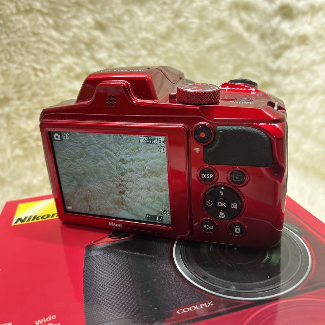 極美品　Nikon COOLPIX B600 ニコン デジタルカメラ レッド