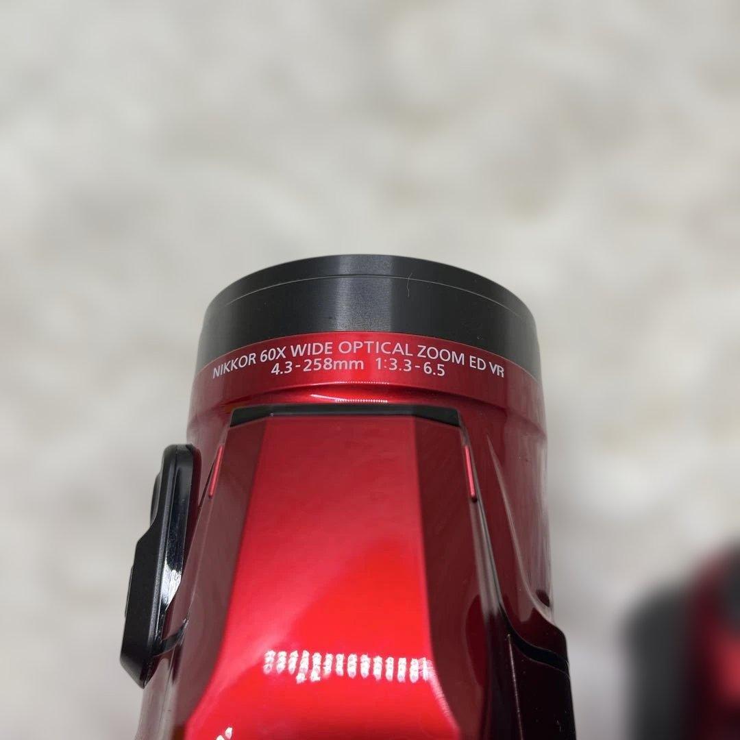 極美品　Nikon COOLPIX B600 ニコン デジタルカメラ レッド