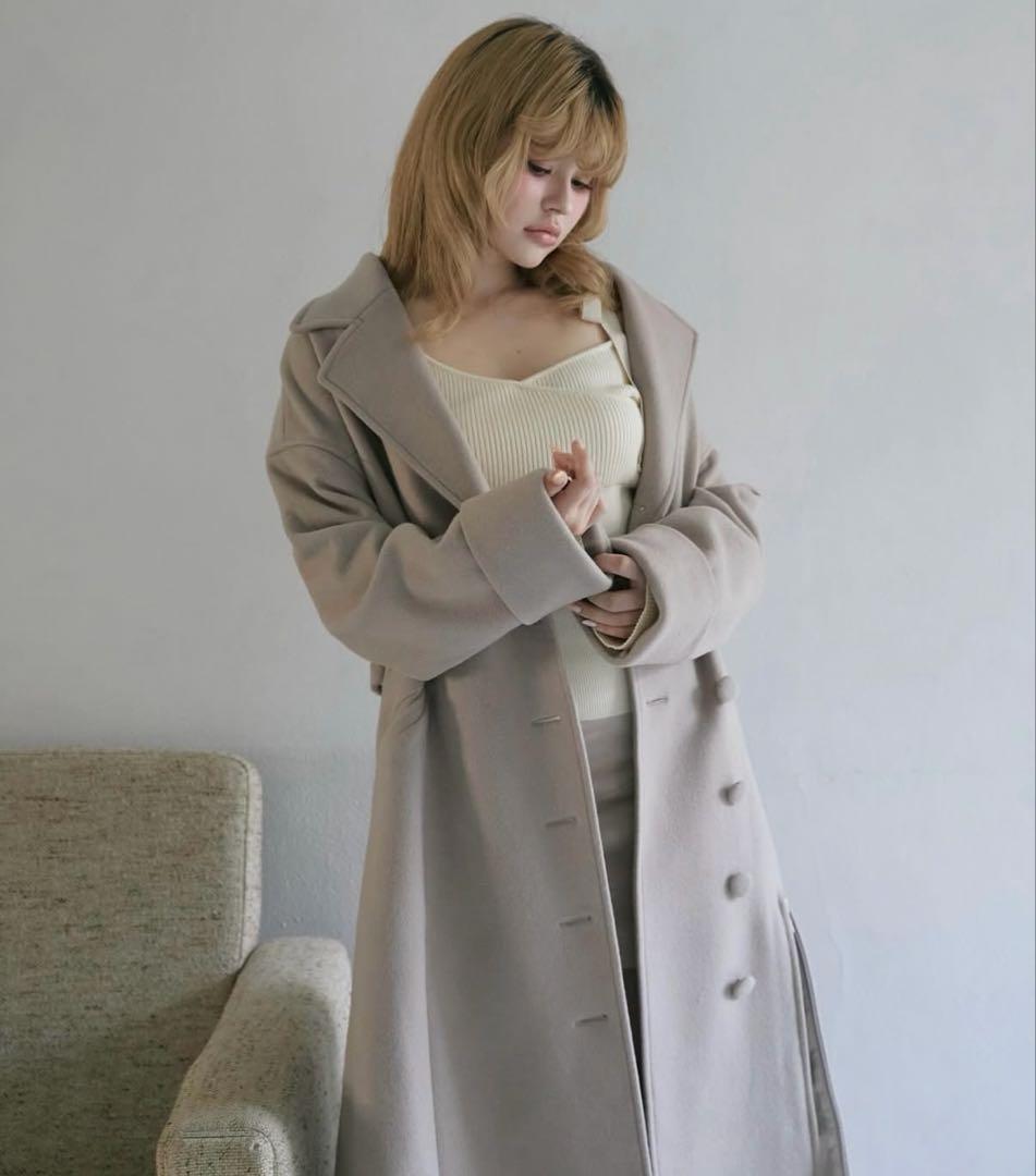ジャケット・アウター ANDMARY Ange slit long coat