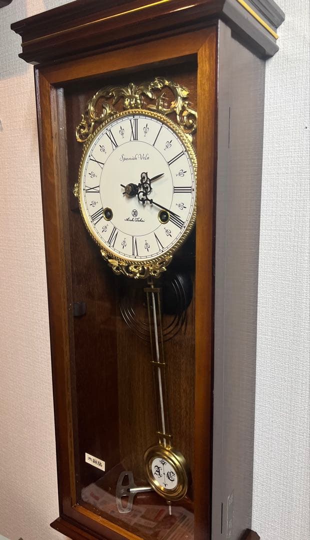 AICHI愛知30DAY振り子時計ゼンマイ掛け時計柱時計古時計昭和レトロ