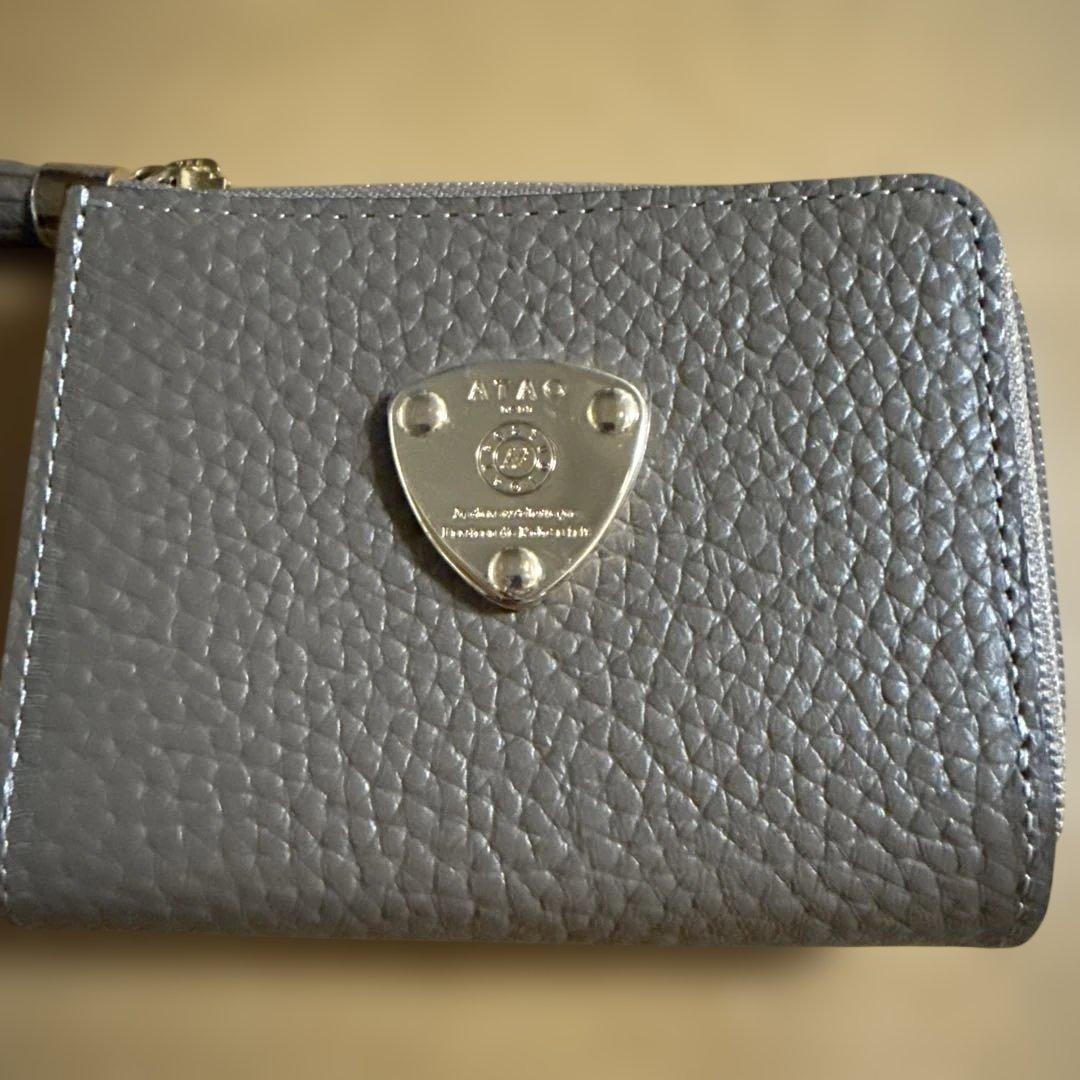 ATLAS グレー 二つ折り財布