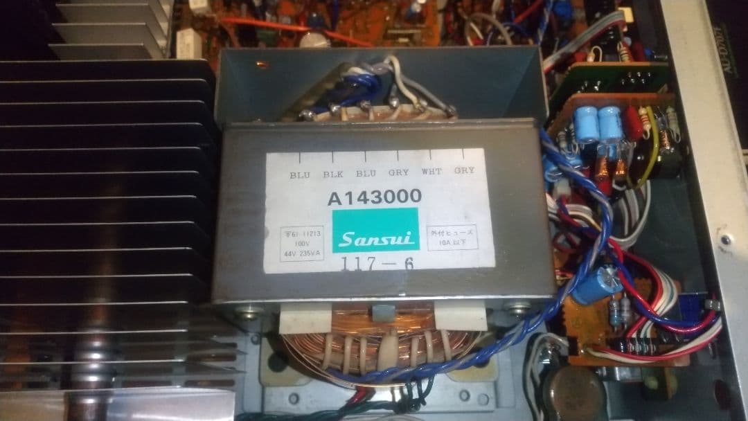 SANSUI AU-D707F ブラック ステレオプリメインアンプ メンテ施工済