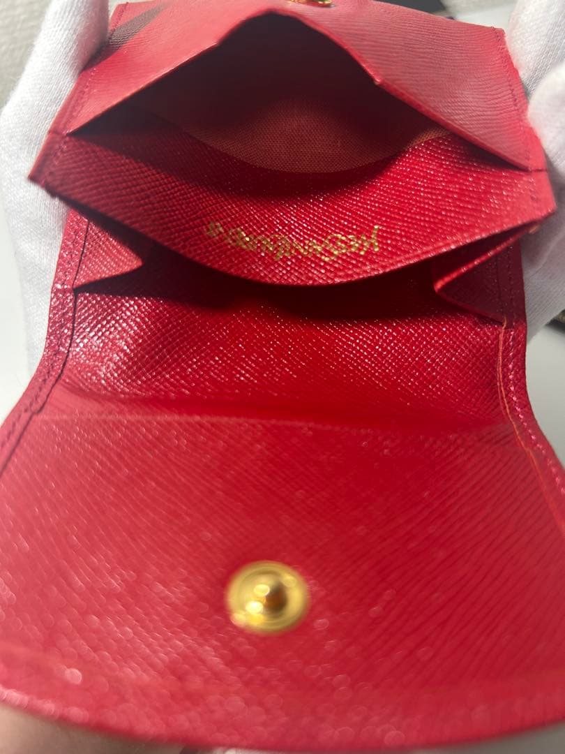 希少 イヴサンローラン 小銭入れ ケース ヴィンテージ 赤 新品未使用