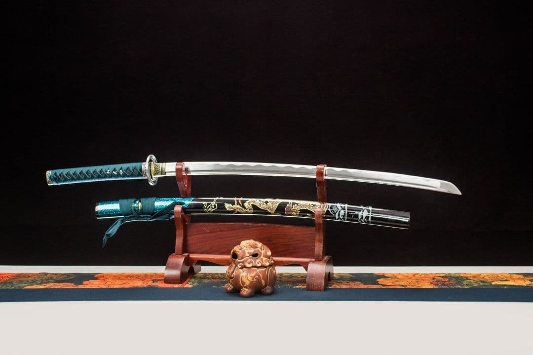 1050-武具 刀装具 日本刀　模造刀 居合刀 武士道 武蔵 鑑賞用 手鍛造打