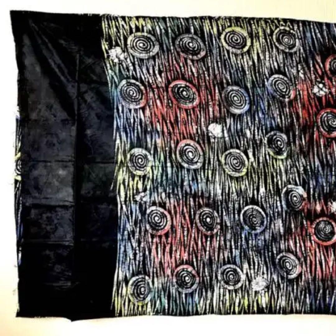 ろうけつ染 大判 布 アフリカ ナイジェリア ヨルバ