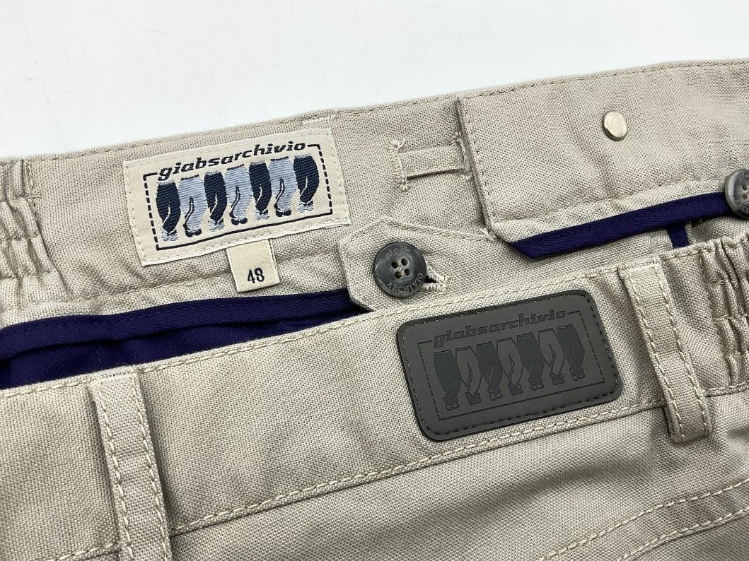 新品 giab's ARCHIVIO イージーチノパンツ グレー 48