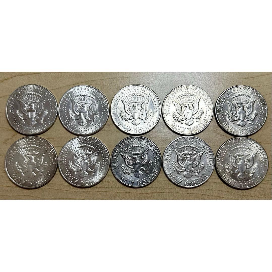ケネディ ハーフダラー 1964年 10枚 シルバー 銀貨 銀品位90 b