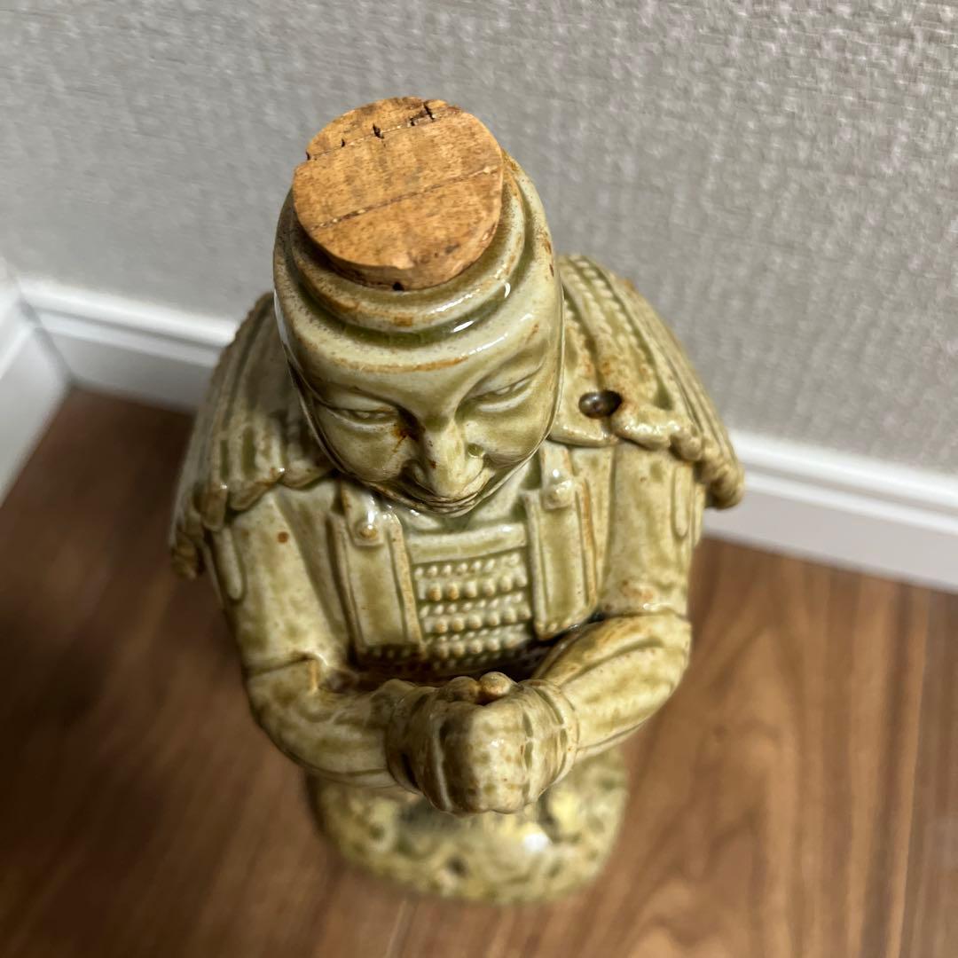 山中鹿介 陶器製 武士像 約30cm 清酒出雲銘酒ほろ酔の入れ物