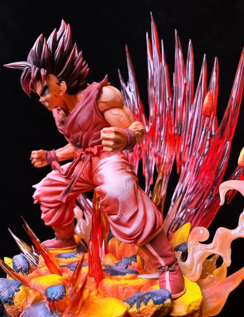 ドラゴンボール 界王拳 孫悟空 1/4 樹脂 彫刻フィギュア