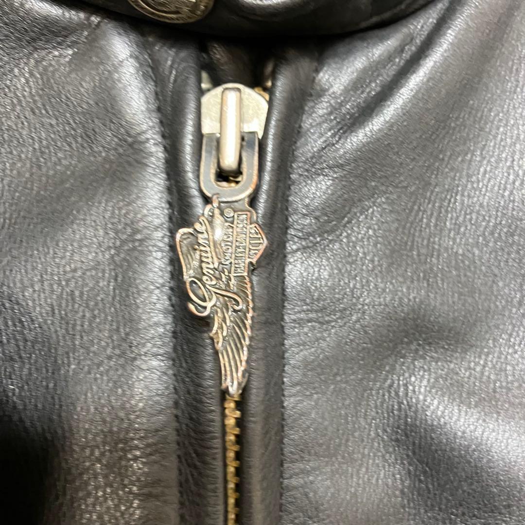 ハーレーダビッドソン 裏地キルティング 本革 肉厚 レザージャケット ライダース