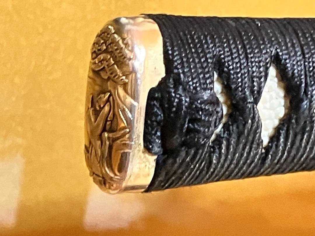 【美品】居合刀 模造刀 豪華拵え 鳥松図鍔 刀袋付 下緒新品交換済み