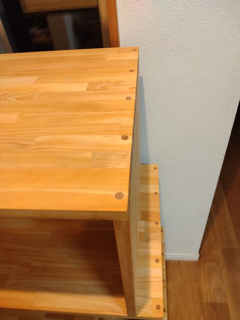 木製　ハンドメイド　オーダー　コの字　テーブル　サイドテーブルラック　カウンター