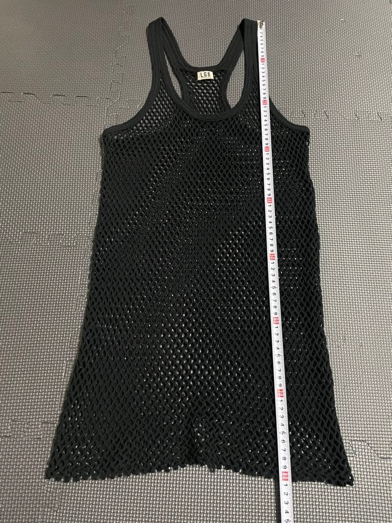 LGB ルグランブルー メッシュ タンクトップ