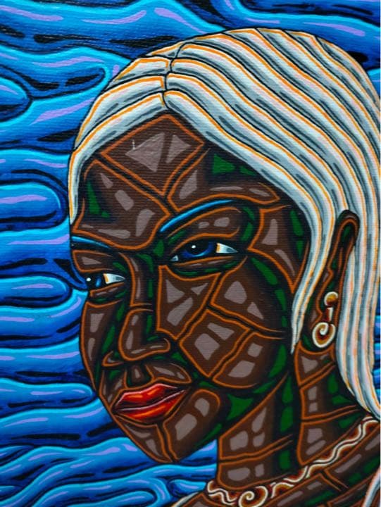 バリ絵画:beach girls