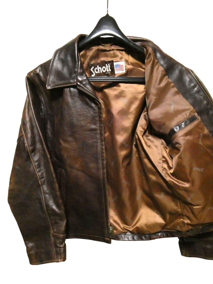 サテンライナー！ビッグサイズ40！TALON！ショット659トラッカージャケット