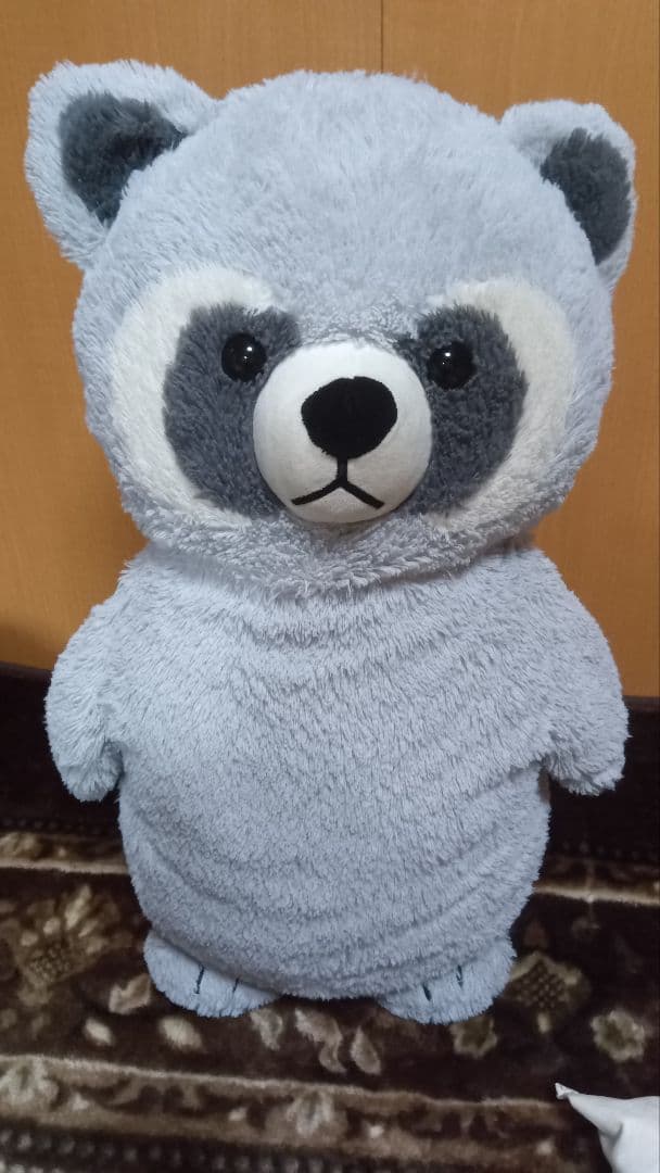 ニトリ　Nウォームヌイグルミ　アライグマ　Q L ぬいぐるみ　あらいぐま