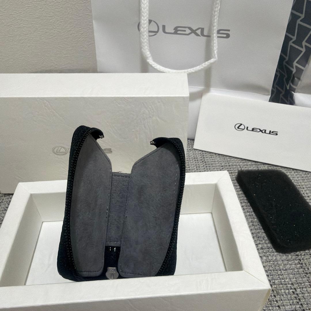【新品・未使用】Lexus レザー スマートキーケースブラック　牛革